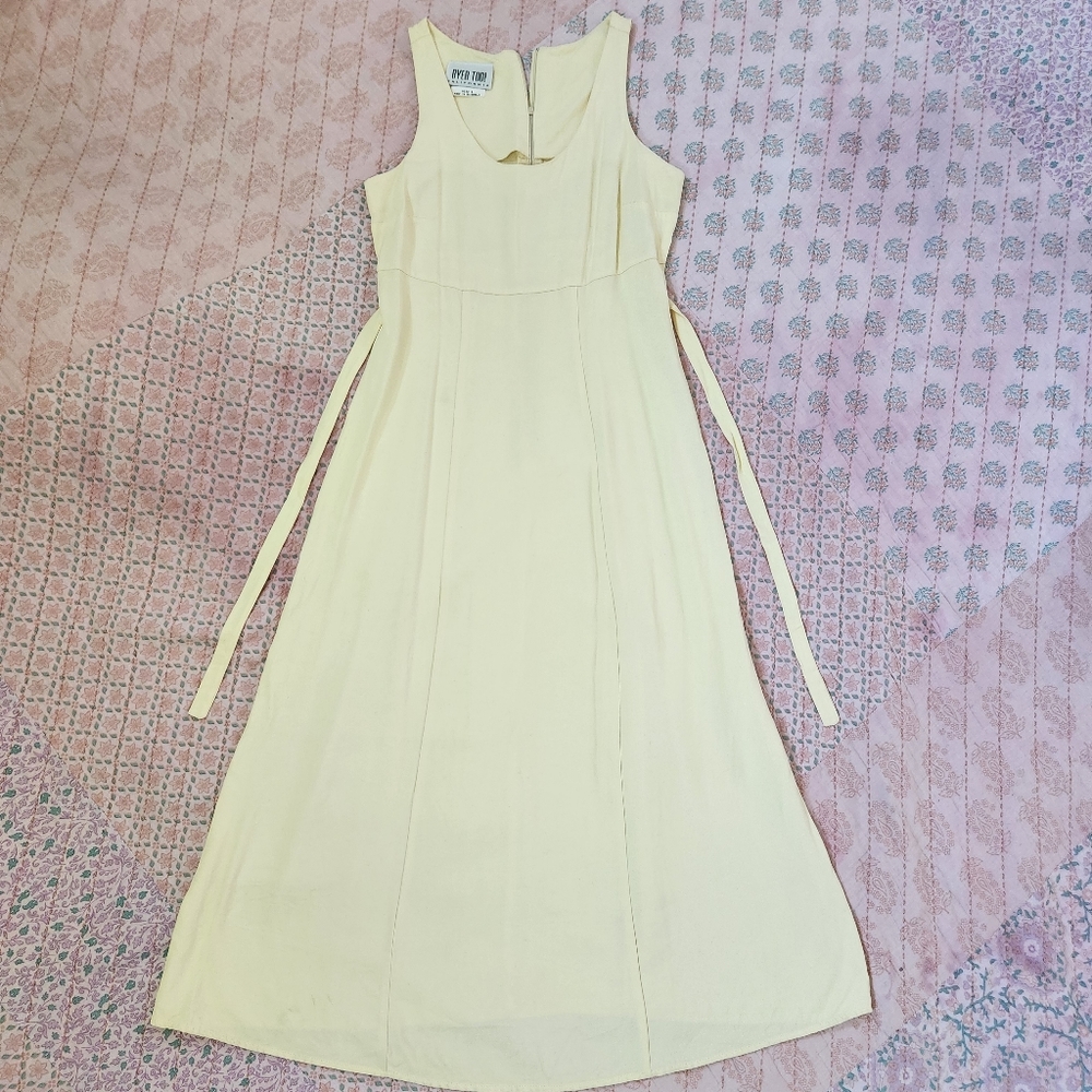 Pastel Yellow Vintage 90s Dress